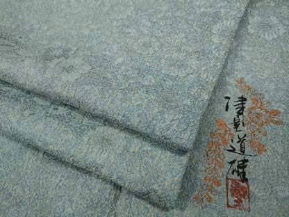 平和屋着物●上質な小紋　作家物　辻が花地紋　正絹　逸品　CAAX4443ut