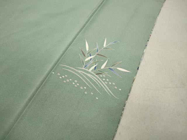 平和屋着物●訪問着 駒刺繍 飛鶴舟草木文 金彩 正絹 逸品 CAAX4444ut