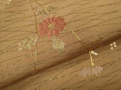 平和屋着物●訪問着 竹屋町刺繍 枝花文 金彩 正絹 逸品 CAAX4452ut