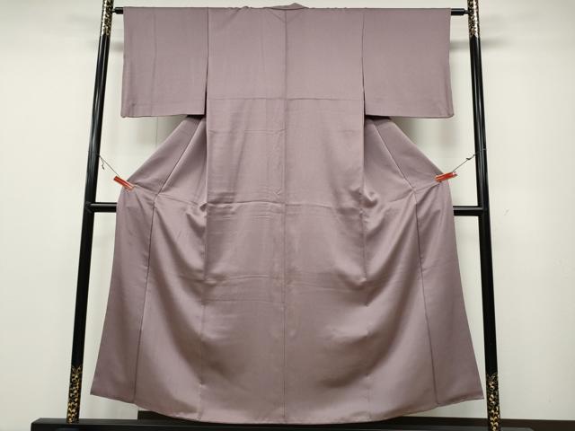 平和屋着物●上質な色無地 紅藤色 正絹 逸品 CAAX4454ut