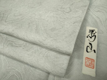 平和屋着物●上質な小紋　作家物　墨流し地紋　暈し染め　正絹　逸品　未使用　CAAX4456ut