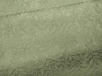 平和屋着物●上質な色無地　南天地紋　裏葉柳色　正絹　逸品　CAAX4461ut
