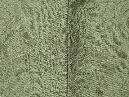 平和屋着物●上質な色無地　南天地紋　裏葉柳色　正絹　逸品　CAAX4461ut