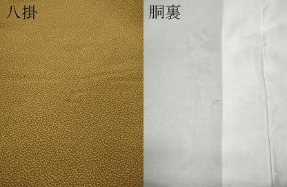 平和屋着物●上質な小紋 更紗花唐草文 鬼しぼ縮緬 正絹 逸品 CAAX4463ut