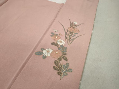 平和屋着物●訪問着 地紙花車文 暈し染め 金彩 正絹 逸品 CAAX4470ut