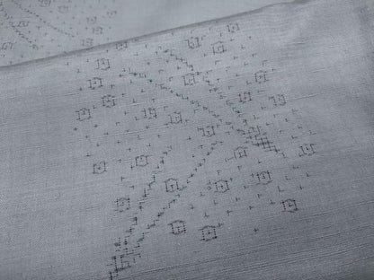 平和屋着物●上質な紬　こぼれ松葉文　正絹　逸品　CAAX4487ut