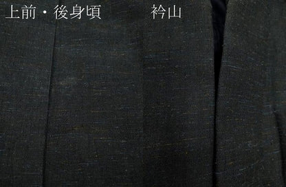 平和屋着物●男性　紬　霞文　正絹　逸品　CAAX4495ut