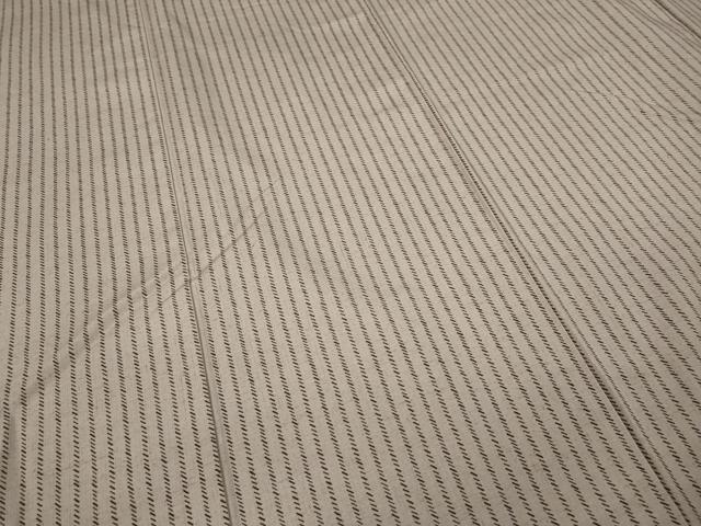平和屋着物●上質な紬 縞 正絹 逸品 CAAX4526ut