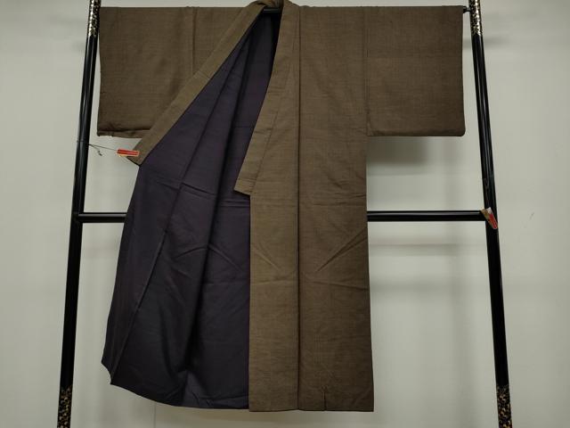 平和屋着物●男性　紬　アンサンブル　吉祥文　正絹　逸品　CAAX4533ut