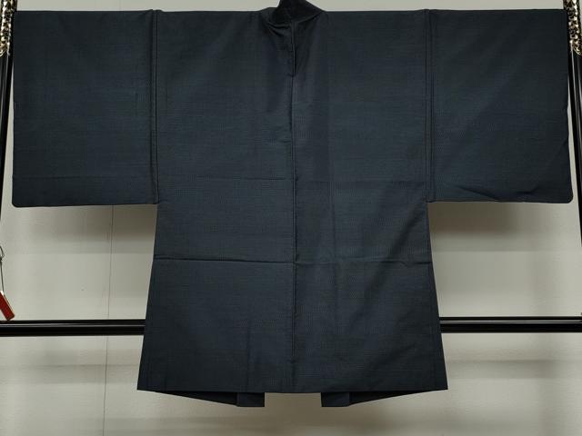 平和屋着物●男性 本場大島紬 アンサンブル 80亀甲 総詰め 正絹 逸品 CAAX4534ut