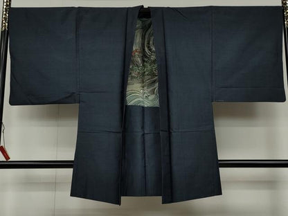 平和屋着物●男性 本場大島紬 アンサンブル 80亀甲 総詰め 正絹 逸品 CAAX4534ut