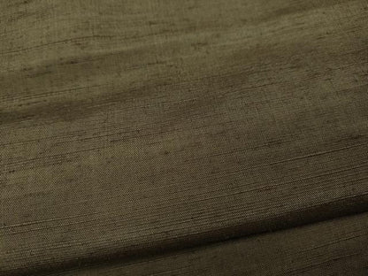 平和屋着物●男性 紬・髭紬羽織セット 鶸茶色 正絹 逸品 CAAX4538ut