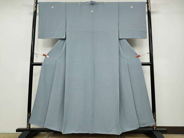 平和屋着物●上質な色無地 霞地紋 淡藤色 正絹 逸品 未使用 CAAX4548ut