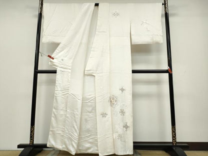 平和屋着物●訪問着 総刺繍 正倉院花文 金銀糸 正絹 逸品 CAAX4551ut