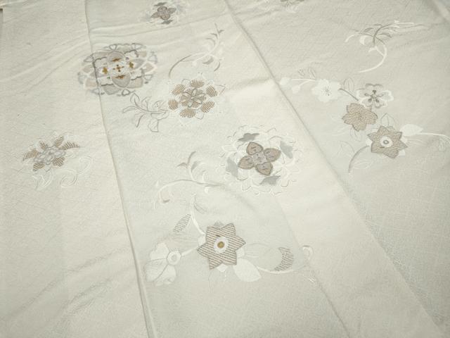 平和屋着物●訪問着 総刺繍 正倉院花文 金銀糸 正絹 逸品 CAAX4551ut