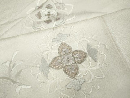 平和屋着物●訪問着 総刺繍 正倉院花文 金銀糸 正絹 逸品 CAAX4551ut