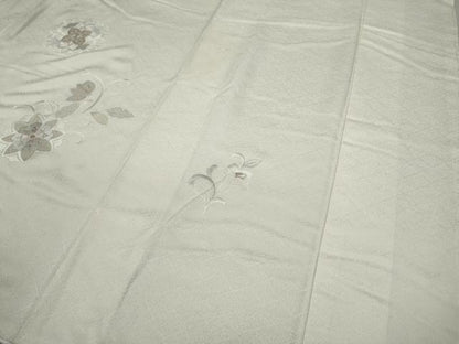 平和屋着物●訪問着 総刺繍 正倉院花文 金銀糸 正絹 逸品 CAAX4551ut