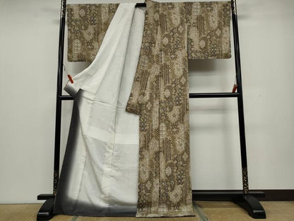 平和屋着物●二代目更甚　江戸更紗　小紋　吉祥花文　正絹　逸品　CAAX4553ut