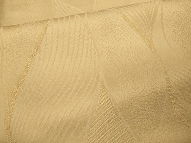 平和屋着物●上質な色無地　舞葉地紋　杏色　正絹　逸品　CAAX4556ut