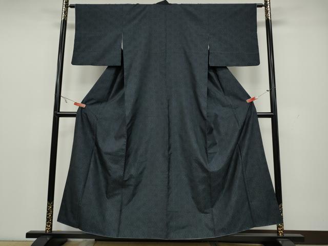 平和屋着物●本場大島紬　麻の葉文様　正絹　逸品　CAAX4561ut