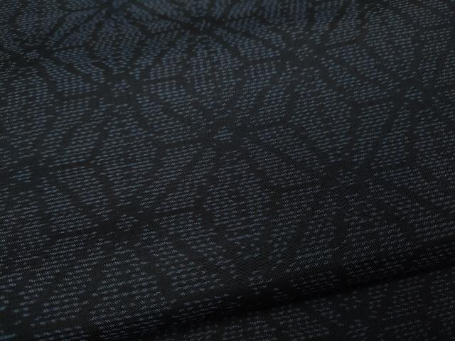 平和屋着物●本場大島紬　麻の葉文様　正絹　逸品　CAAX4561ut