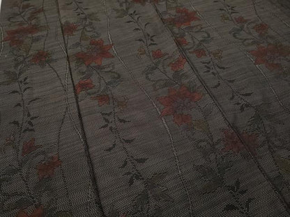 平和屋着物●本場大島紬 更紗花唐草立涌文 正絹 逸品 CAAX4562ut