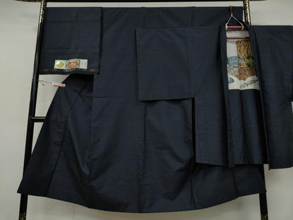 平和屋着物●男性 本場大島紬 アンサンブル 80亀甲 総詰め 証紙付き 正絹 逸品 CAAX4569ut