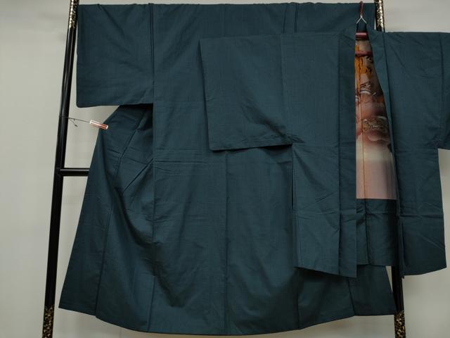 平和屋着物●男性 紬 アンサンブル 100亀甲 正絹 逸品 CAAX4570ut