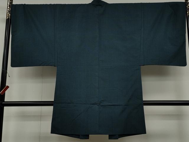平和屋着物●男性 紬 アンサンブル 100亀甲 正絹 逸品 CAAX4570ut