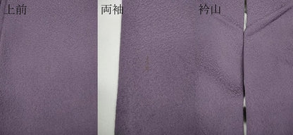 平和屋着物●上質な色無地 霞地紋 古代紫色 正絹 逸品 CAAX4596ut