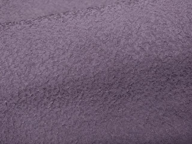 平和屋着物●上質な色無地 霞地紋 古代紫色 正絹 逸品 CAAX4596ut