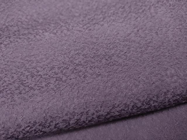 平和屋着物●上質な色無地 霞地紋 古代紫色 正絹 逸品 CAAX4596ut