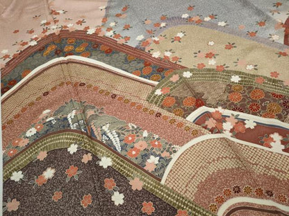 平和屋着物●訪問着　駒刺繍　吉祥草花文　金彩　正絹　逸品　CAAX4618ut