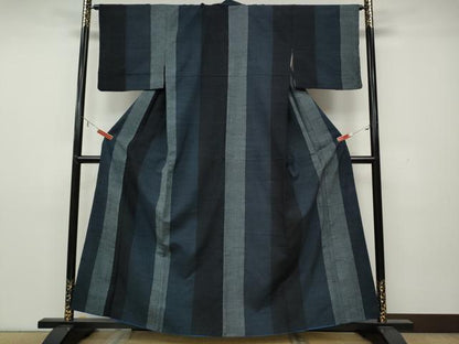 平和屋着物●上質な紬 間道 正絹 逸品 CAAX4623ut
