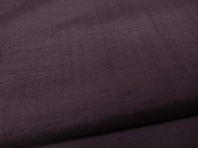 平和屋着物●上質な紬 滅紫色 正絹 逸品 CAAX4624ut