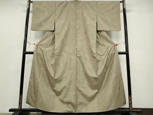 平和屋着物●本場大島紬 9マルキ 草花文 正絹 逸品 CAAX4633ut