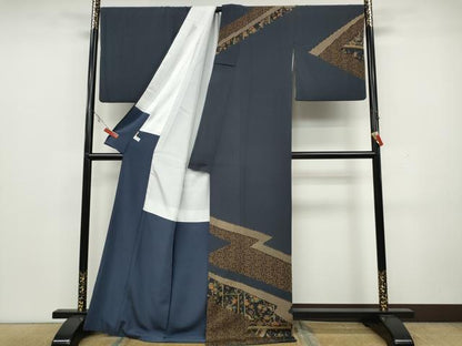平和屋着物●訪問着 更紗花唐草吉祥文 金彩 ますいわ屋扱い 正絹 逸品 CAAX4655ut