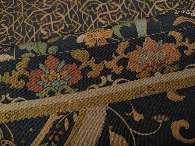 平和屋着物●訪問着 更紗花唐草吉祥文 金彩 ますいわ屋扱い 正絹 逸品 CAAX4655ut