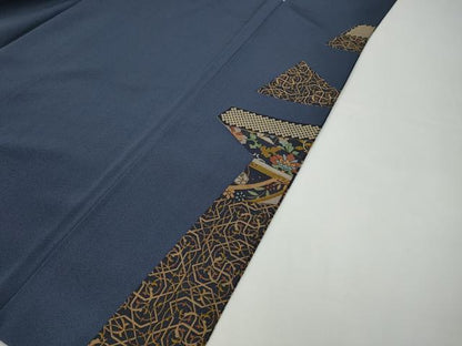平和屋着物●訪問着 更紗花唐草吉祥文 金彩 ますいわ屋扱い 正絹 逸品 CAAX4655ut
