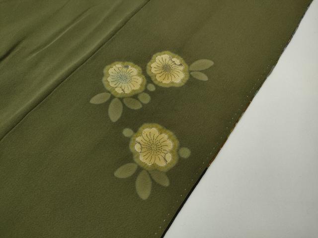 平和屋着物●訪問着　鈴花蝶文　暈し染め　金彩　正絹　逸品　CAAX4657ut