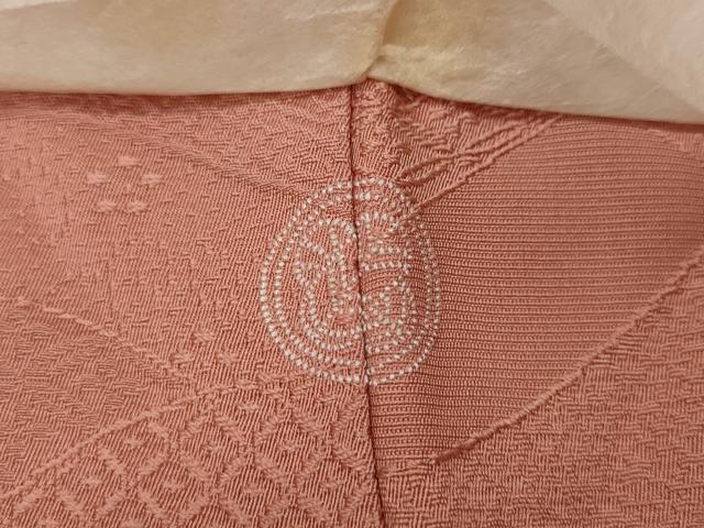 平和屋着物●上質な色無地　流線花地紋　東雲色　正絹　逸品　未使用　CAAX4680ut