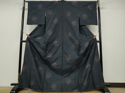 平和屋着物●本場大島紬 エ霞正倉院花文 正絹 逸品 CAAX4696ut