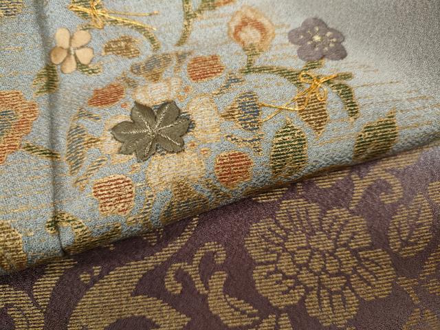 平和屋着物●訪問着 駒刺繍 更紗花唐草文 暈し染め 金彩 正絹 逸品 CAAX4699ut