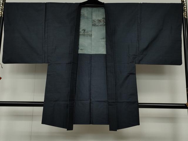 平和屋着物●男性 本場大島紬 アンサンブル 80亀甲 総詰め 正絹 逸品 CAAX4729ut