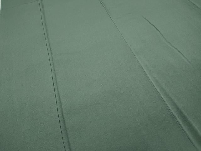 平和屋着物●上質な色無地 利休鼠色 正絹 逸品 CAAX4743ut