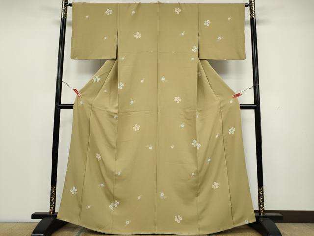 平和屋着物●上質な小紋 舞花文 正絹 逸品 CAAX4768ut