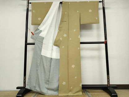 平和屋着物●上質な小紋 舞花文 正絹 逸品 CAAX4768ut