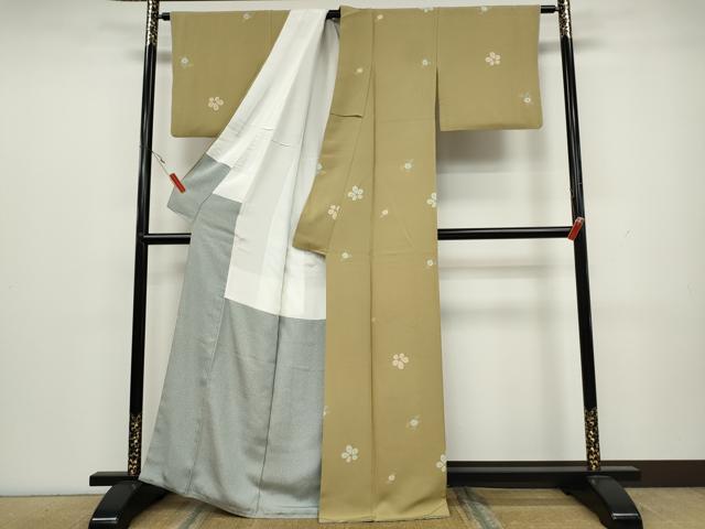 平和屋着物●上質な小紋 舞花文 正絹 逸品 CAAX4768ut