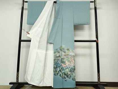 平和屋着物●十日町友禅作家　阿部佳雪 　色留袖　清水寺　暈し染め　正絹　逸品　CAAX4790ut