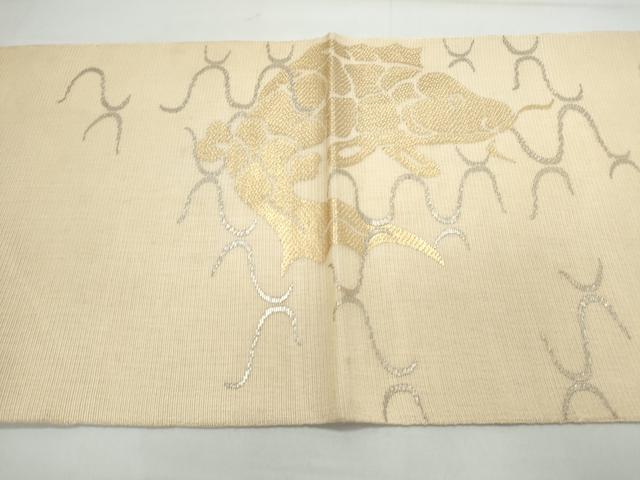 平和屋着物＊夏物 太鼓柄 本袋帯 荒磯 金銀糸 正絹 逸品 未使用 CAAX4848th